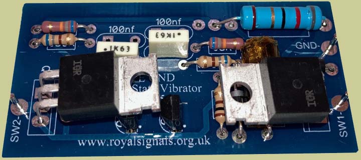Professional solid-state vibrator circuit PCB with high-current FET switching